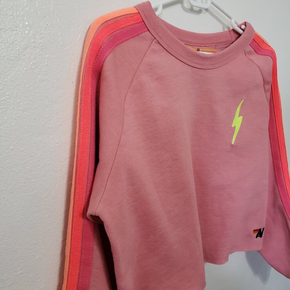 Aviator Nation Bolt Cropped Sweatshirt - Picture 8 of 16
